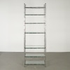 Chromed Metal Faux Bamboo Etagere