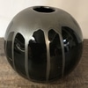 Medium Black and Silver Ceramic Sphere