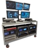 X-Large Surveillance Monitors on Stand. Working & practical!