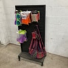 Rolling Slatwall Display Shelf (Dressed)