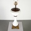 Victorian Style Milk Glass Table Lamp