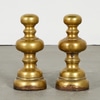 Pair of Small Bulbus Andirons