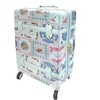 Luggage; Carry On/Suitcase, hardshell, blue, sports ball design,