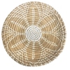 Wall Basket; Natural seagrass with 6 pointed flower,