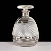Vintage Decanter with Silver Rings