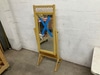Vintage Standing Wooden Mirror