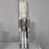 Silver Glitter Nutcracker Figurine