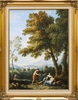 1 of 2 of Views of the Roman Campagna with figures conversing