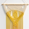 PROPDEC-Yellow and Cream Macrame Wall Hanging