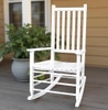 rocking chair, simple white wood