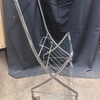 Vintage Chrome Tv cart  with Wheels