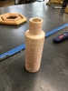 Small Peach Speckled Bud Vase