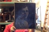Oil portrait painting of woman