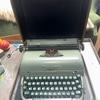 Vintage Green Remington Typewriter in Case
