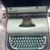 Vintage Green Remington Typewriter in Case