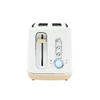 Toaster; Retro Style, White Enamel,