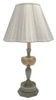 Lamp Shade; cotton, ivory, pleaded,