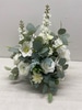 Silk.Medium White Arrangement With Greenery