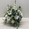 Silk.Medium White Arrangement With Greenery