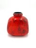 MCM Red & Black Ceramic Vase