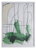 Watercolor green drip