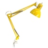 Desk Lamp; Metal, Yellow Enamel with stainless trim,