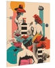 Cleared Postcard; (PURCHASE) vintage female collage