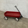 Classic Red Metal Pull Wagon