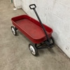 Classic Red Metal Pull Wagon