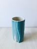 Small Aqua vase textured
