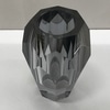 Smoky cut crystal vases