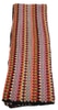 Throw Blanket, Multi-color; striped, crotched