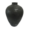 oversized rough textured vase mostly matte slight tulip shape