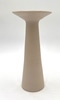 White Ceramic Vase w/ Trumpet Mouth
