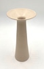 White Ceramic Vase w/ Trumpet Mouth