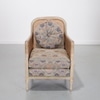 Regency Style "Hers" Bergere Caned Chair