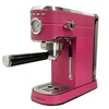 Espresso Machine; Metal, Matt Pink with milk frother,