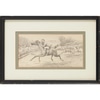 Horse Chase Watercolor
