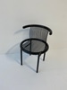 Black Curved Wood Modern Chair