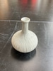Small Matte Bulb Shape Vase w/Lines