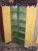 cabinet metal 2 door yellow green