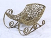 Gold Glitter Sleigh Table Top