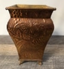 Lacquered Embossed Footed Vase