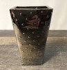 Narrow Chrome Dimple Vase
