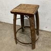 Wooden Whiskey Barrel Stool