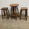 Wooden Whiskey Barrel Stool