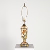 Vintage Floral Pottery Table Lamp