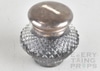 Glass Inkwell w/ Silver Top