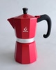 6-Cup Espresso Maker in Red
