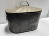 Vintage Metal Oval Still Piece with  Lid